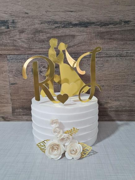 Topo de Bolo Noivos Casamento