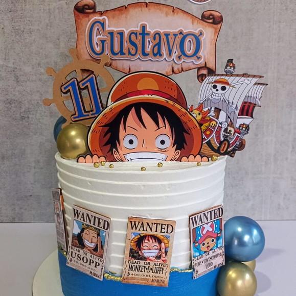 Topo de Bolo One Piece - Não Acompanha Bexigas