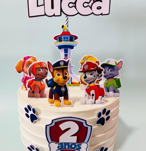 Topo de Bolo Patrulha Canina Menino