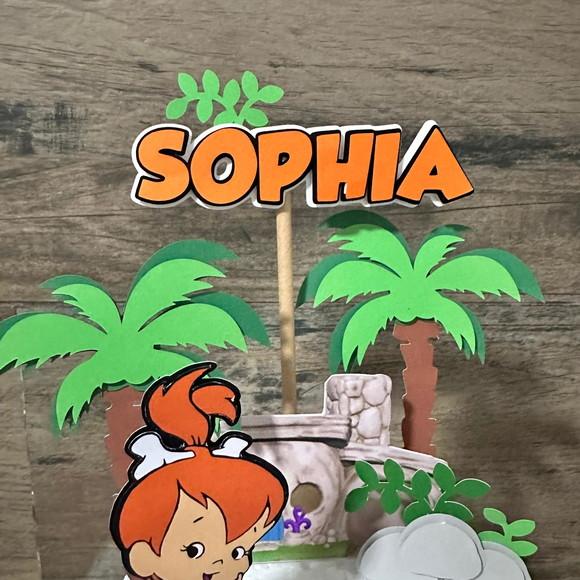 Topo de Bolo Pedrita Flintstones