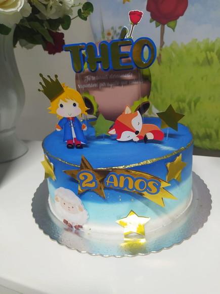 Topo de Bolo Pequeno Príncipe