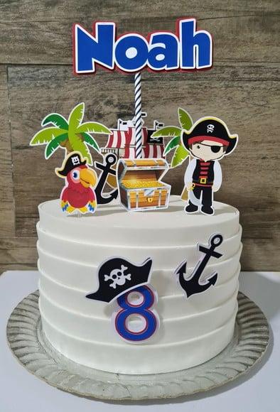 Topo De Bolo Pirata