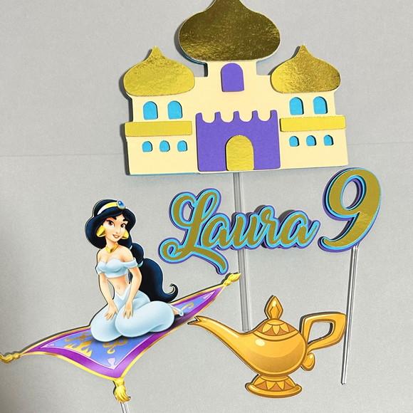 Topo de Bolo Princesa Jasmine