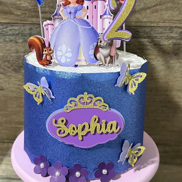 Topo de Bolo Princesa Sofia