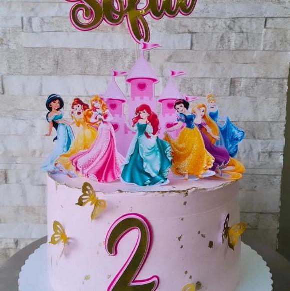 Topo de Bolo Princesas