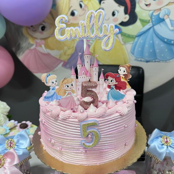 Topo de Bolo Princesas Cute