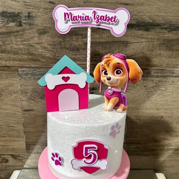 Topo de Bolo Skye Patrulha Canina
