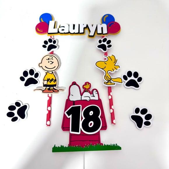Topo de Bolo Snoopy