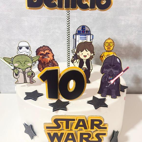 Topo de Bolo Star Wars