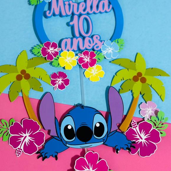 Topo de Bolo Stitch