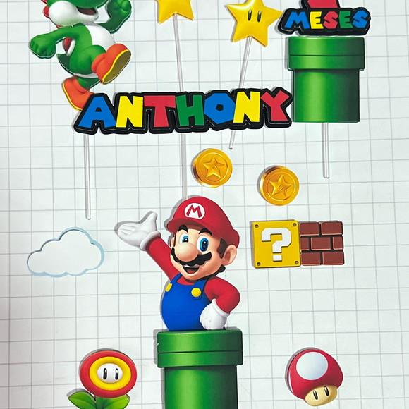 Topo de Bolo Super Mário