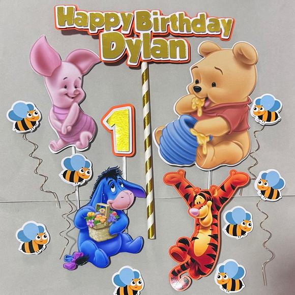 Topo de Bolo Ursinho Pooh