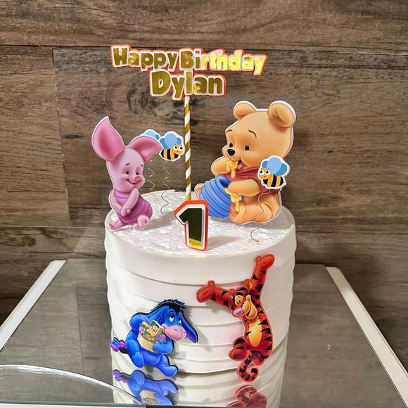 Topo de Bolo Ursinho Pooh