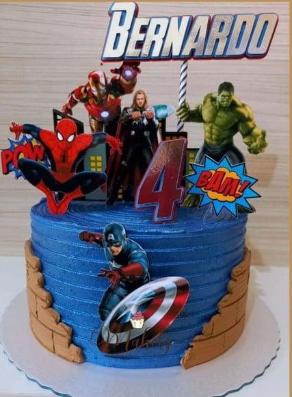 Topo de Bolo Vingadores