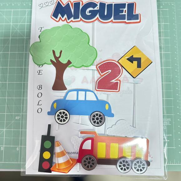 Topo de Bolo Veículos Transportes