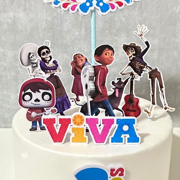 Topo de Bolo Viva a Vida É Uma Festa