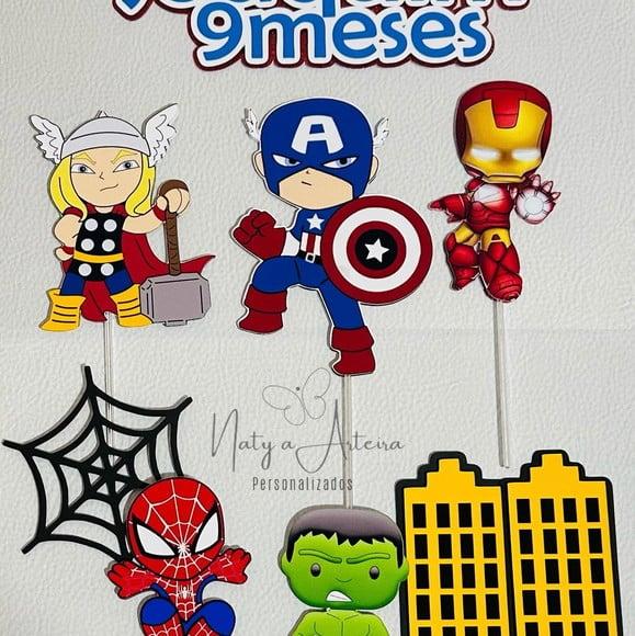 Topo de Bolo Vingadores Cute
