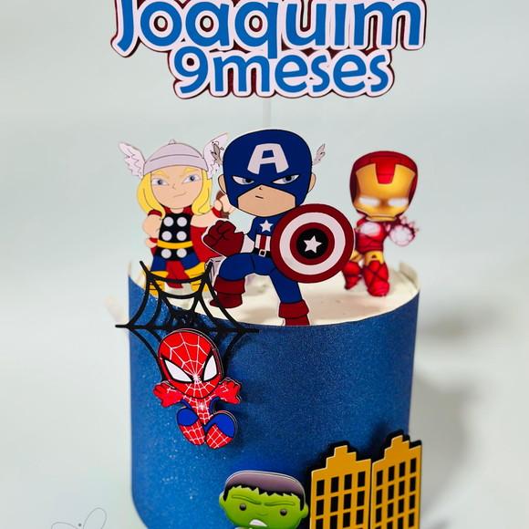 Topo de Bolo Vingadores Cute