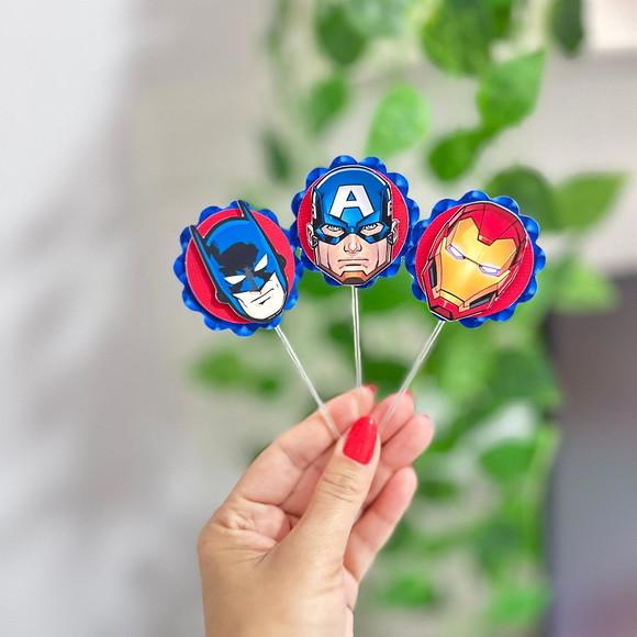 Topper Docinho Heróis Vingadores 3d