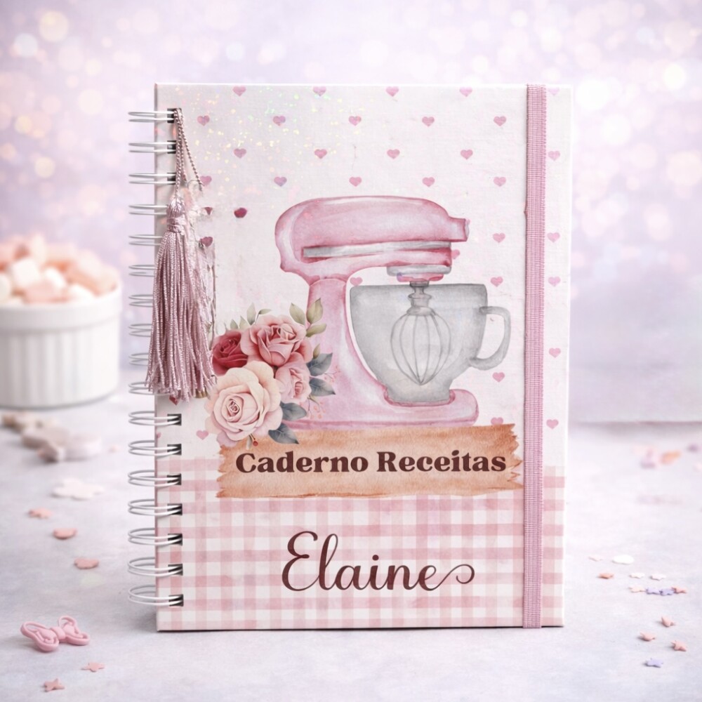Caderno de Receitas Personalizao Capa Batedeira
