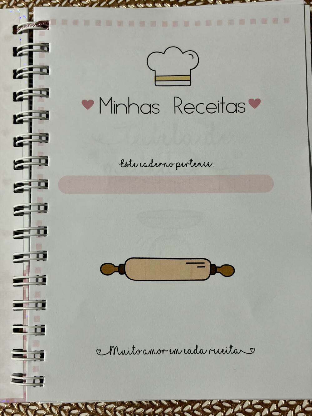 Caderno de Receitas Personalizao Capa Batedeira
