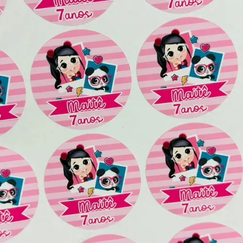 Adesivo Personalizado Luluca 4cm