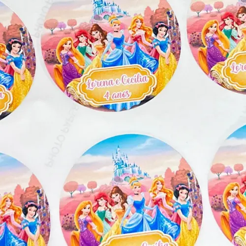 Adesivo Redondo 5 cm Personalizado