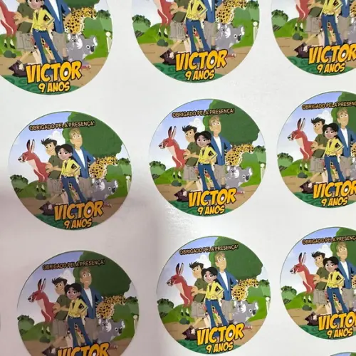 Adesivo Redondo 5 cm Wild Kratts