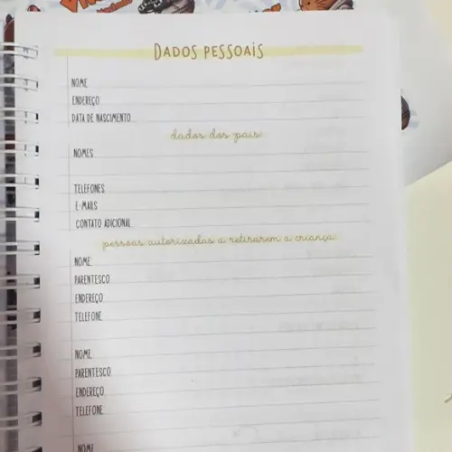 Agenda Escolar Capivara Menino 2025 Datada