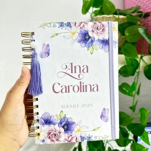 Agenda Personalizada 2025 Floral