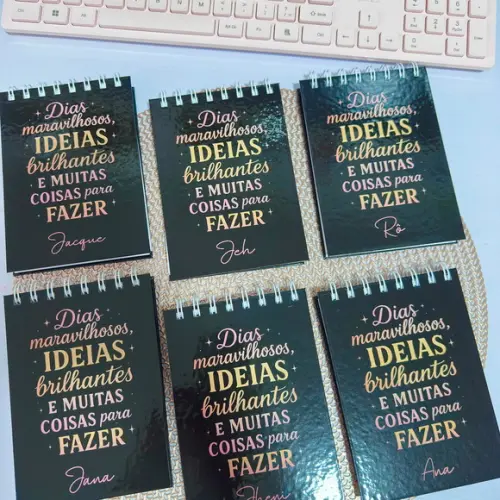 Bloco A6 sem Pauta Frase Dias Incríveis Ideias Brilhantes
