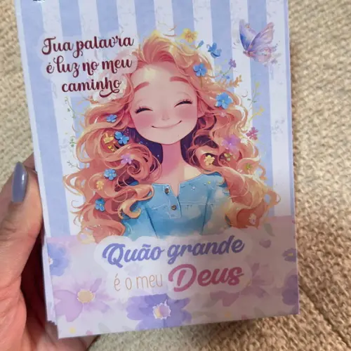 Bloco Anotações A6 com Pauta Gospel