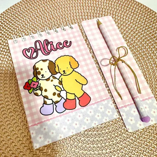Bloquinho de Anotações A6 Bobbie Goods + Lápis