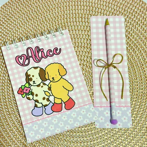 Bloquinho de Anotações A6 Bobbie Goods + Lápis