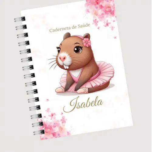 Caderneta de Saúde Vacinação Capivara Bailarina