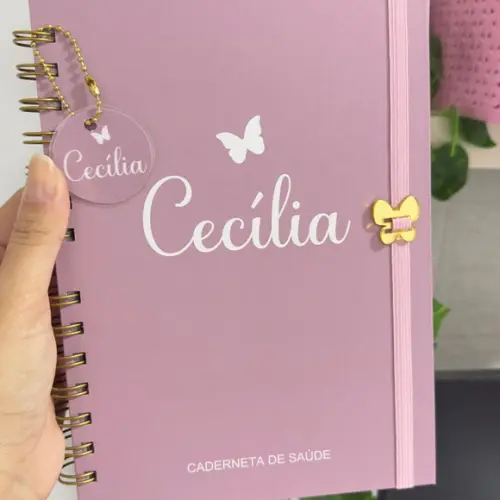 Caderneta de Saúde Vacinação Clean Minimalista