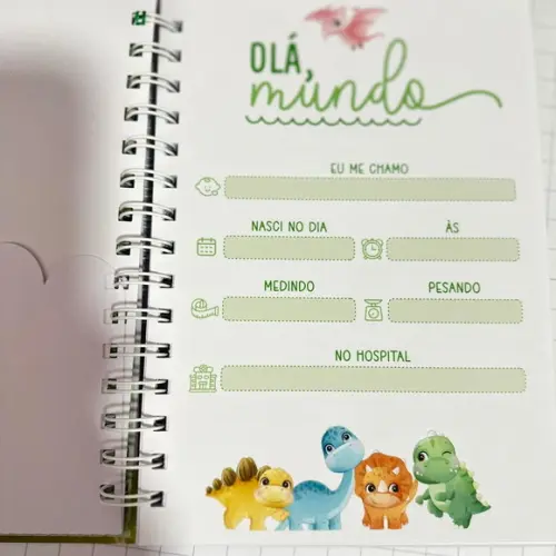 Caderneta de Saúde Vacinação Dino Baby