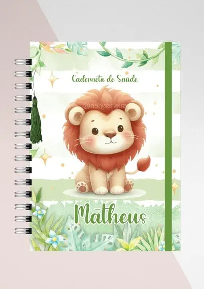 Caderneta de Saúde Vacinação Leaozinho