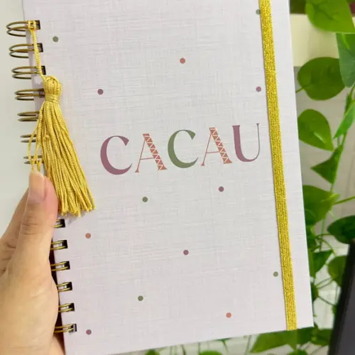 Caderneta de Saúde Vacinação Minimalista Boho