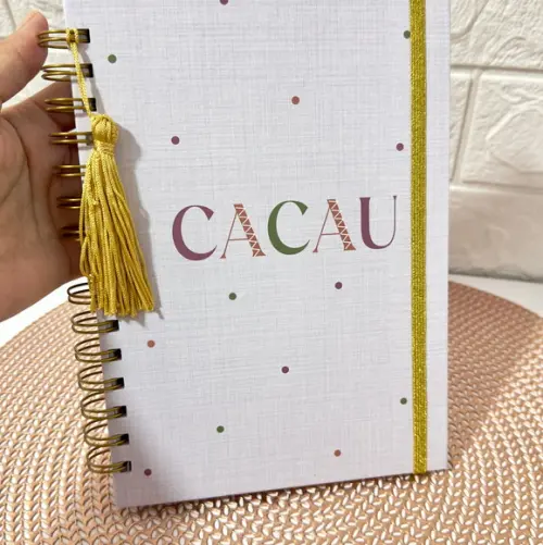 Caderneta de Saúde Vacinação Minimalista Boho
