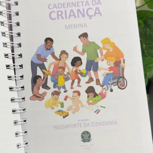 Caderneta Saúde Vacinação Stitch