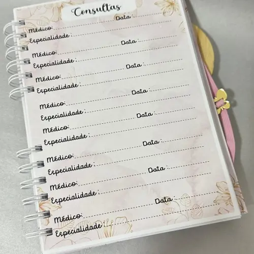 Caderneta Vacinação Borboletas Floral
