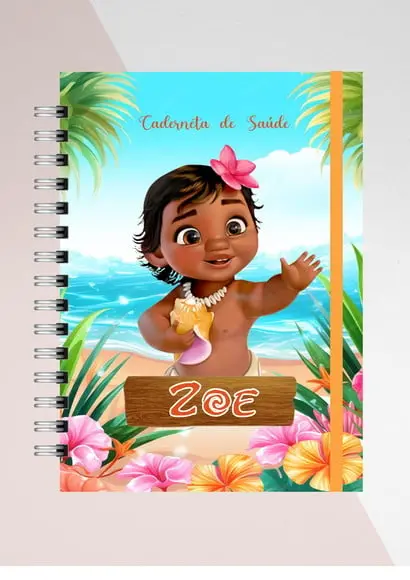 Caderneta Vacinação Moana Baby