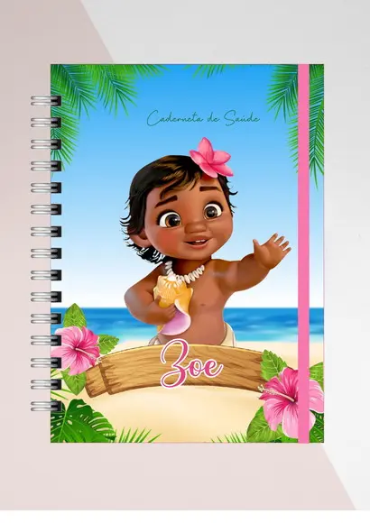 Caderneta Vacinação Moana Baby