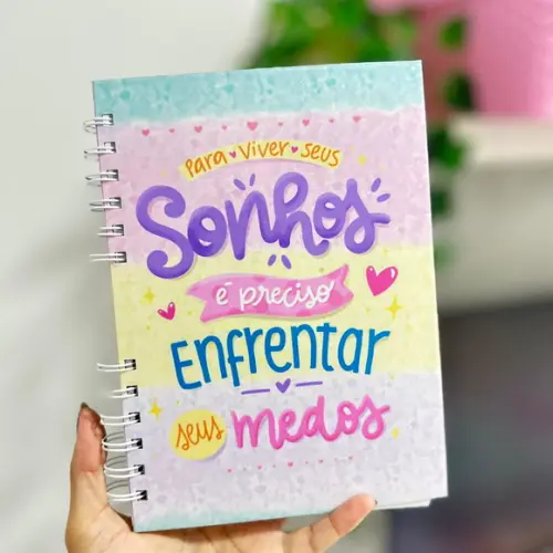 Caderno A5 Sonhos Candy Color