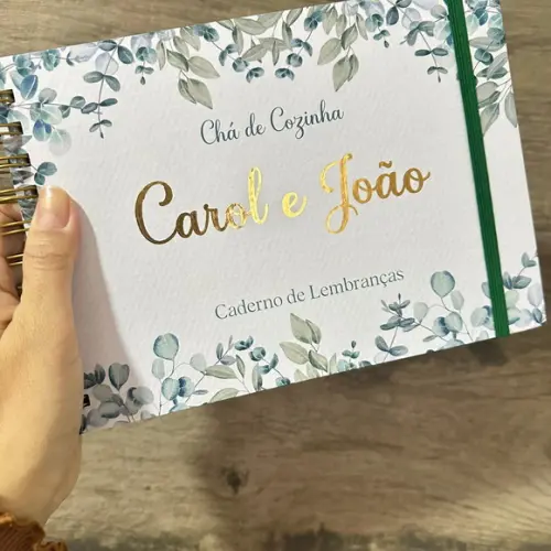Caderno de Assinaturas Lembranças Chá de Cozinha