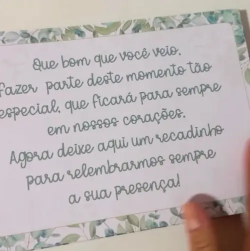 Caderno de Assinaturas Lembranças Chá de Cozinha