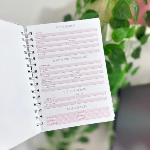 Caderno Pautado A5 Floral Alfabeto