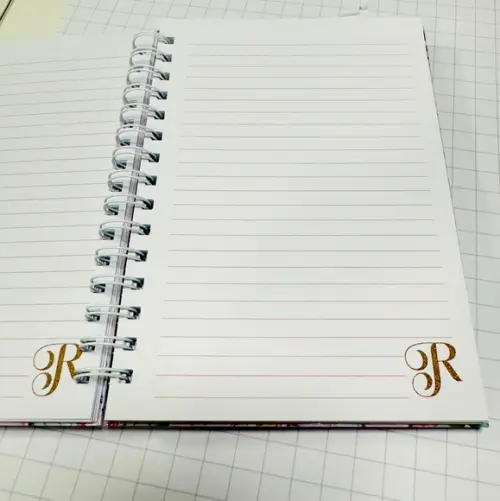 Caderno Pautado A5 Floral Alfabeto