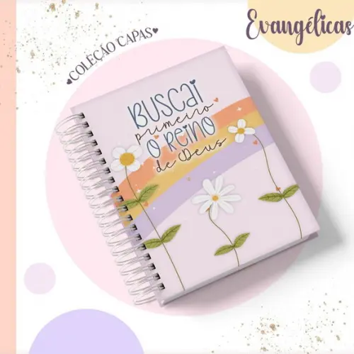 Caderno Pautado A5 Tema Cristão
